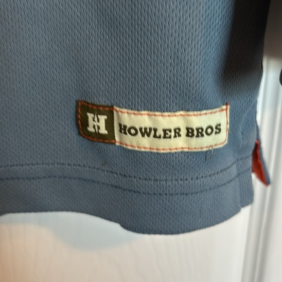 Howler Brothers men’s blue long sleeve henley shirt size large - Picture 6 of 13